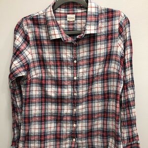 J. Crew Plaid Perfect Shirt
